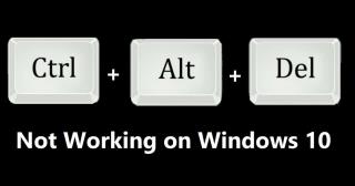 رفع عدم کارکرد Ctrl + Alt + Del در ویندوز 10