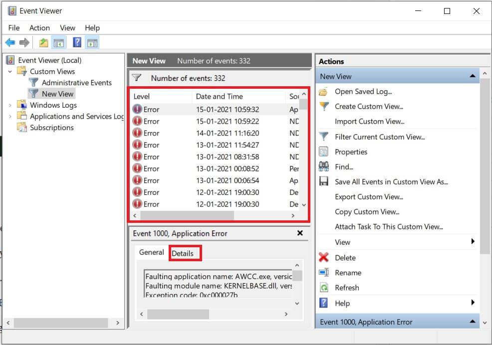 Di mana file log BSOD berada di Windows 10?