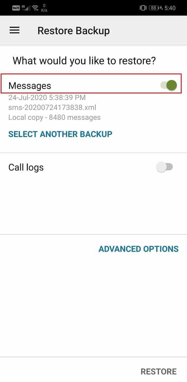 Come eseguire il backup e ripristinare i messaggi di testo su Android