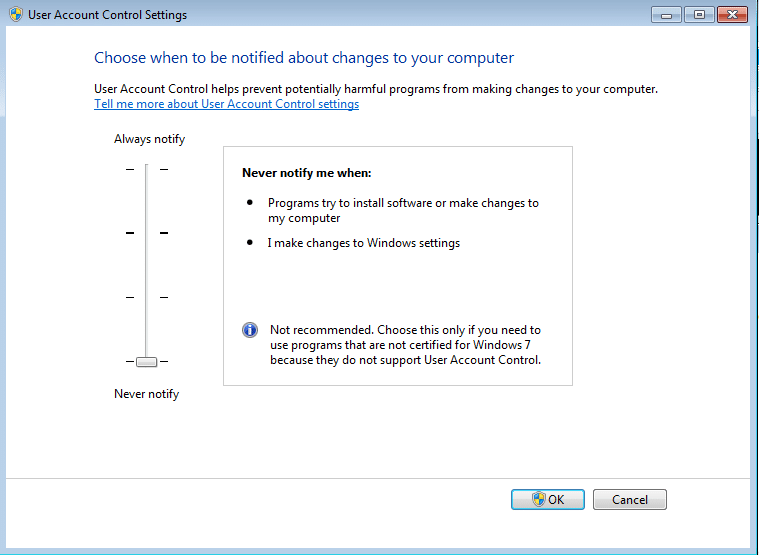 Cara Mendayakan Kawalan Akaun Pengguna dalam Sistem Windows