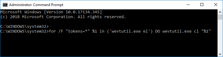 Windows 10'da Olay Görüntüleyicide Tüm Olay Günlükleri Nasıl Temizlenir