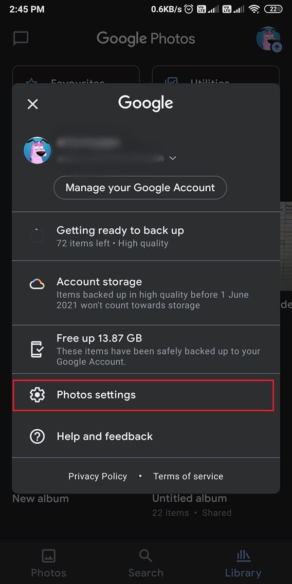 Cara Mengalih Keluar Akaun daripada Google Photos