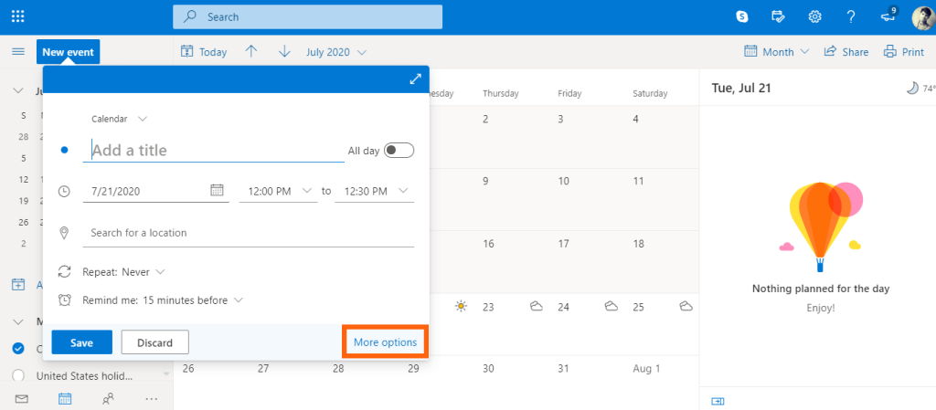 Cara Menghantar Jemputan Kalendar dalam Outlook
