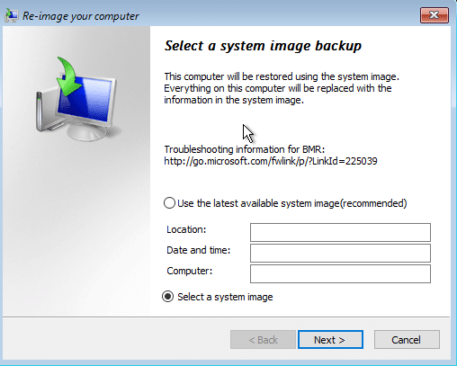 قم بإنشاء نسخة احتياطية كاملة لنظام التشغيل Windows 10 الخاص بك (صورة النظام)