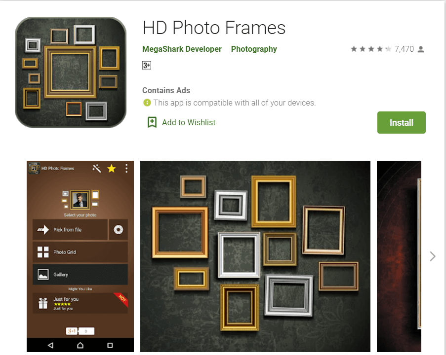 10 meilleures applications de cadre photo pour Android