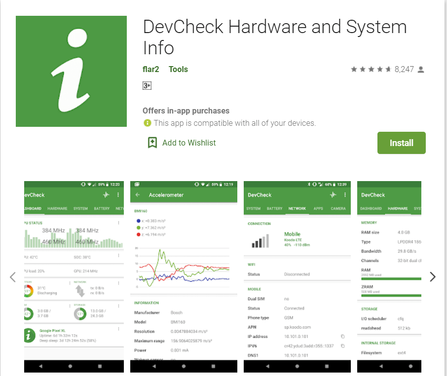 15 aplikasi untuk memeriksa perangkat keras Ponsel Android Anda