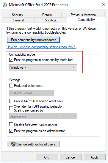 เปลี่ยนโหมดความเข้ากันได้สำหรับแอพใน Windows 10