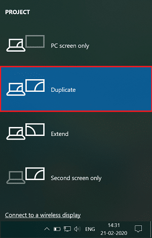Correction du deuxième moniteur non détecté dans Windows 10