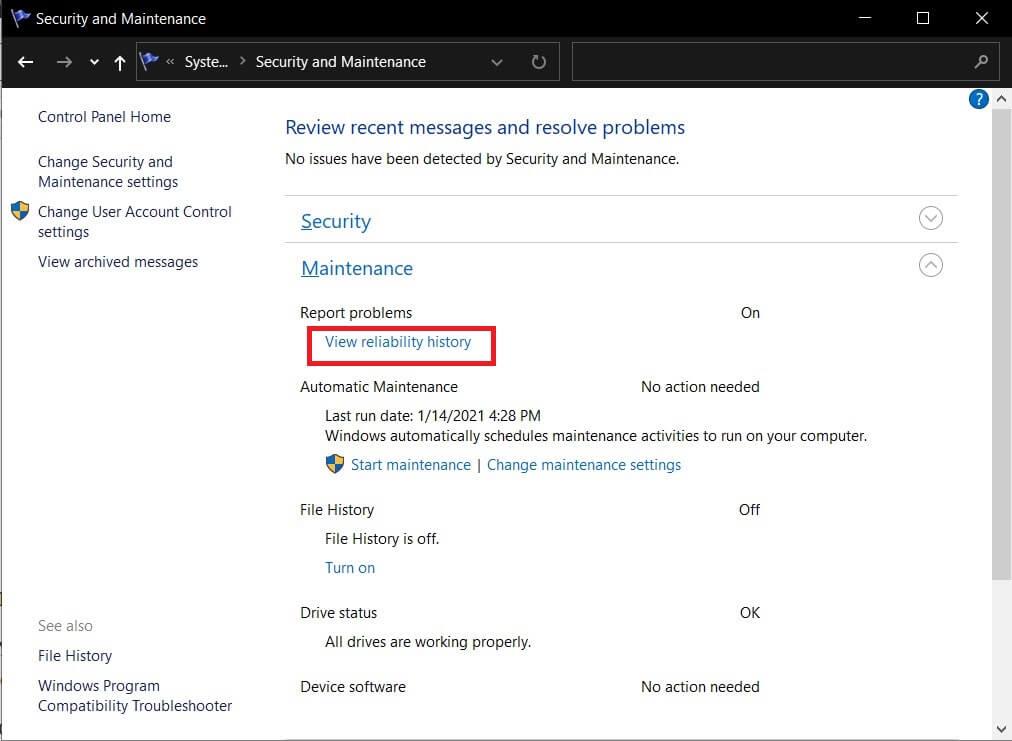 Di mana file log BSOD berada di Windows 10?