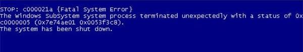 Perbaiki Kesalahan BSOD 0xc000021a di Windows 10