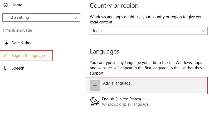Come cambiare la lingua di sistema in Windows 10