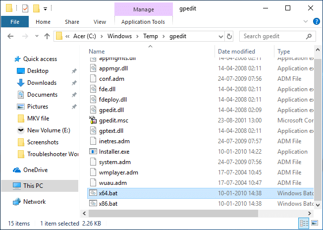 قم بتثبيت محرر نهج المجموعة (gpedit.msc) على Windows 10 Home
