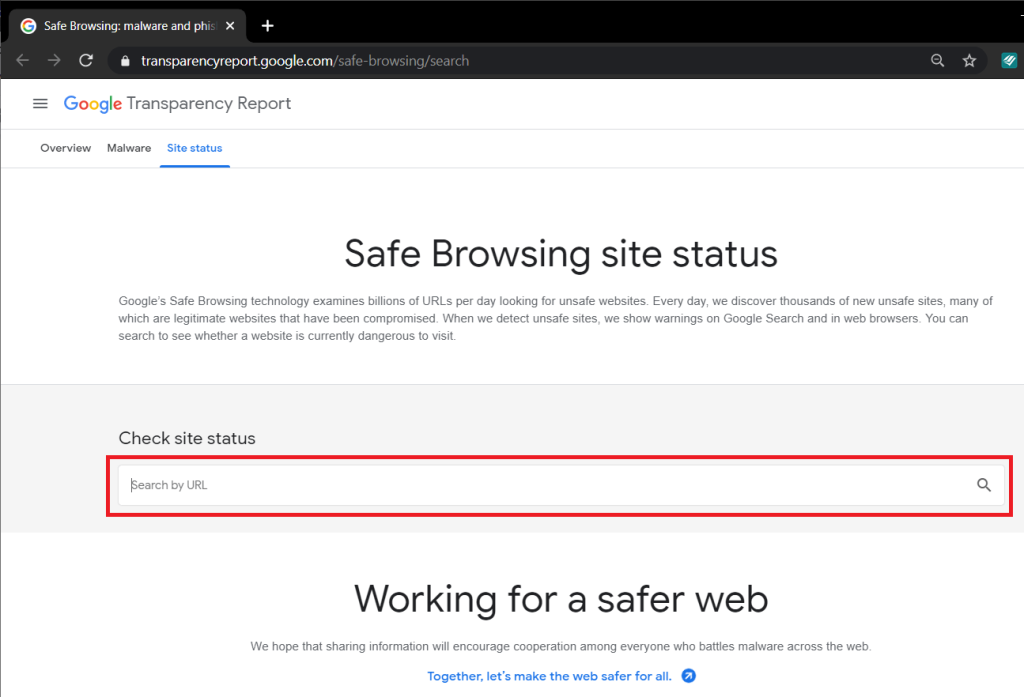 Fix Le site à venir contient des programmes nuisibles Alerte sur Chrome