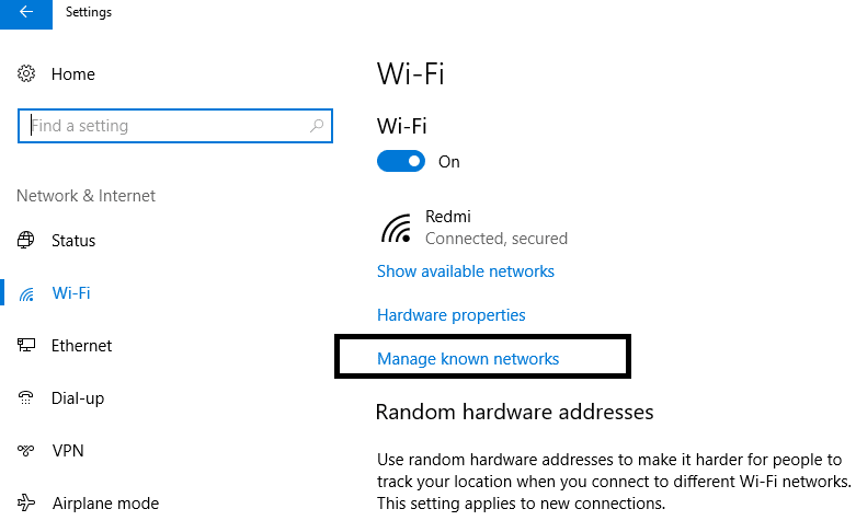 3 Cara Melupakan jaringan Wi-Fi di Windows 10