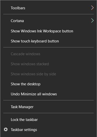 Nonaktifkan Tombol Tampilan Tugas di Windows 10