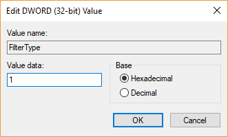 Abilita o disabilita i filtri colore in Windows 10