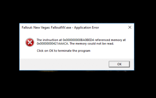 Perbaiki kesalahan Fallout New Vegas Out of Memory