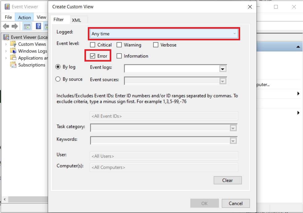 Di mana file log BSOD berada di Windows 10?