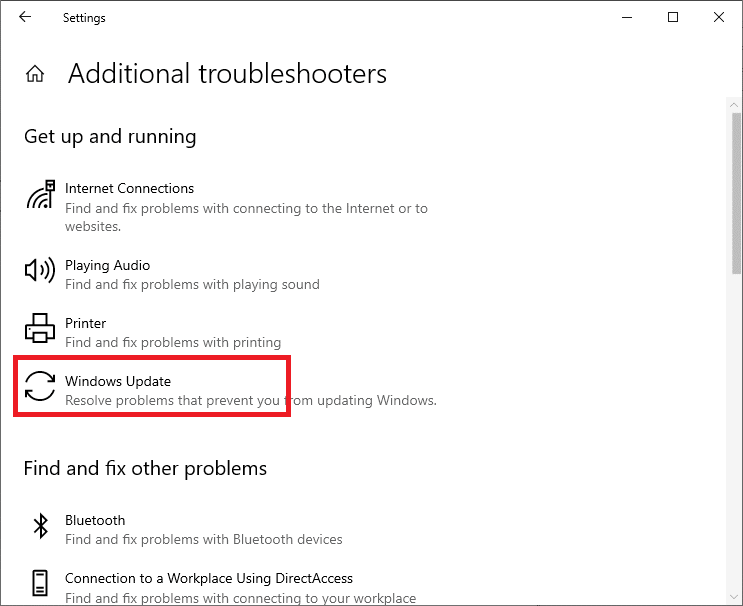 Perbaiki Kesalahan Pembaruan Windows 0x80070005