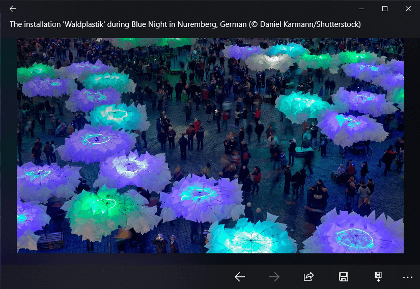 Windows 10da Günlük Bing Görüntüsünü Duvar Kağıdı Olarak Ayarlayın