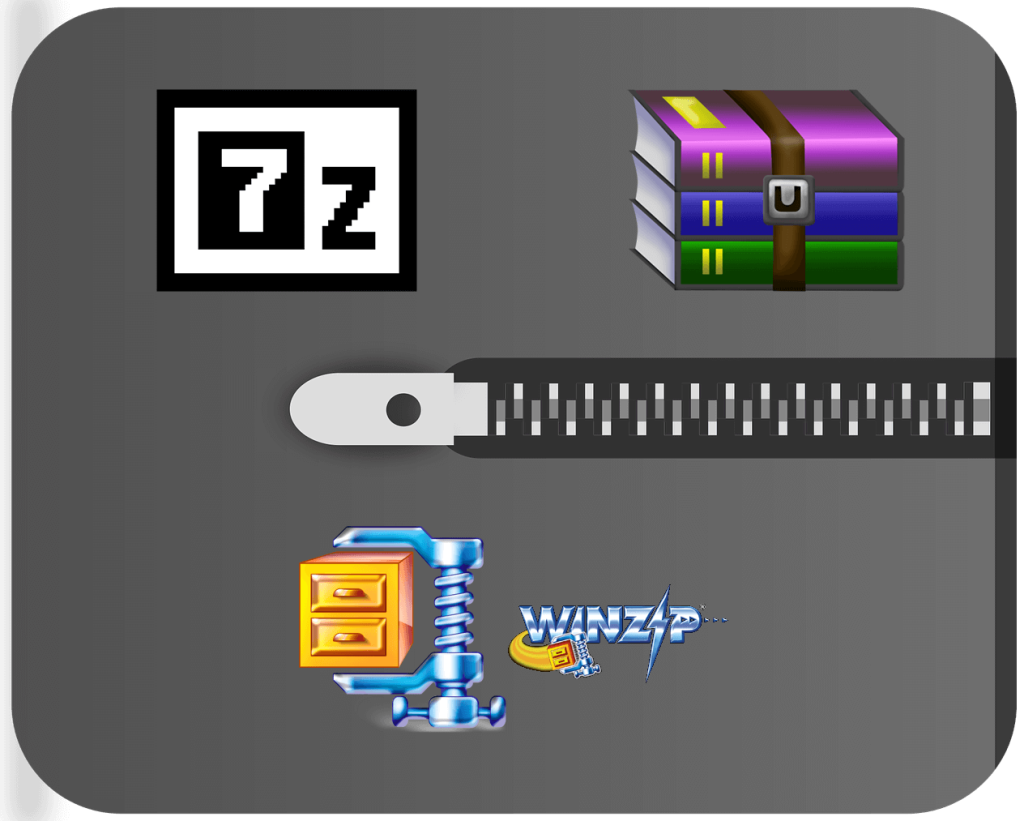 7-Zip vs WinZip vs WinRAR（最佳文件壓縮工具）