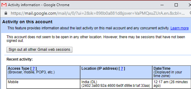 Come disconnettersi o disconnettersi da Gmail?