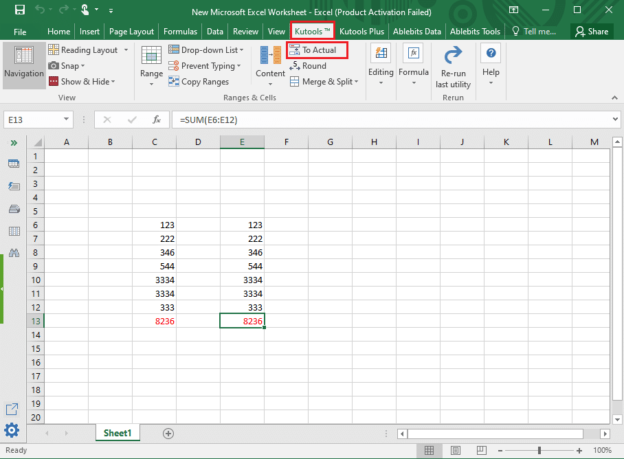 Comment copier et coller des valeurs sans formules dans Excel