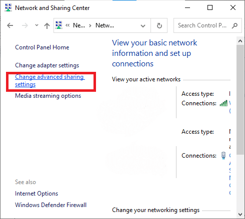 Windows 10 파일 공유가 작동하지 않는 문제 수정