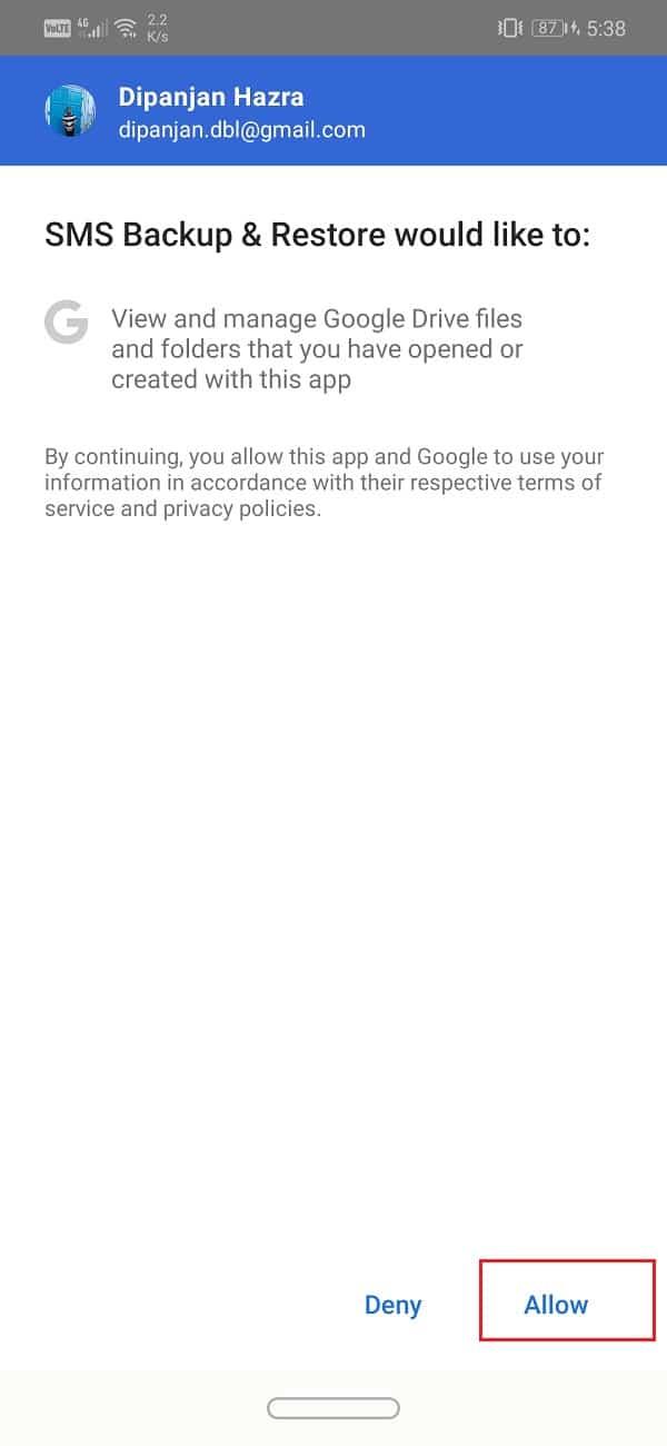 Come eseguire il backup e ripristinare i messaggi di testo su Android