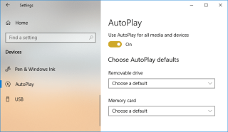 Aktifkan atau Nonaktifkan AutoPlay di Windows 10