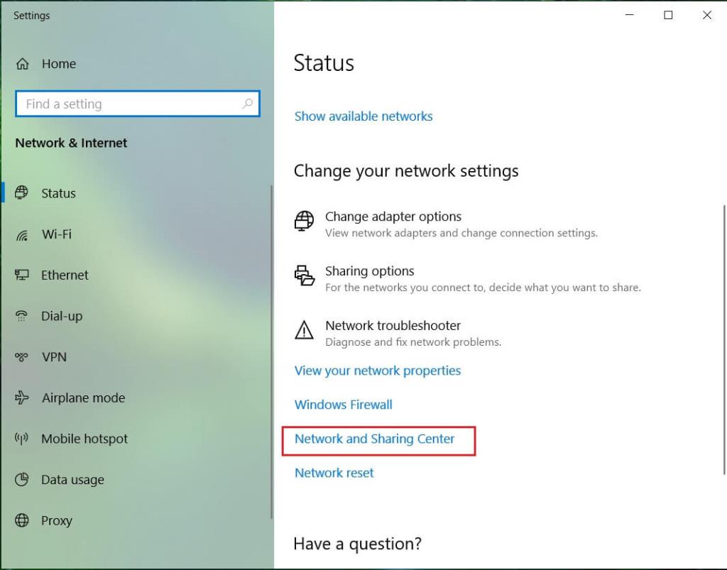 Network and sharing Center Windows 10. Как сбросить сеть на Windows 10.