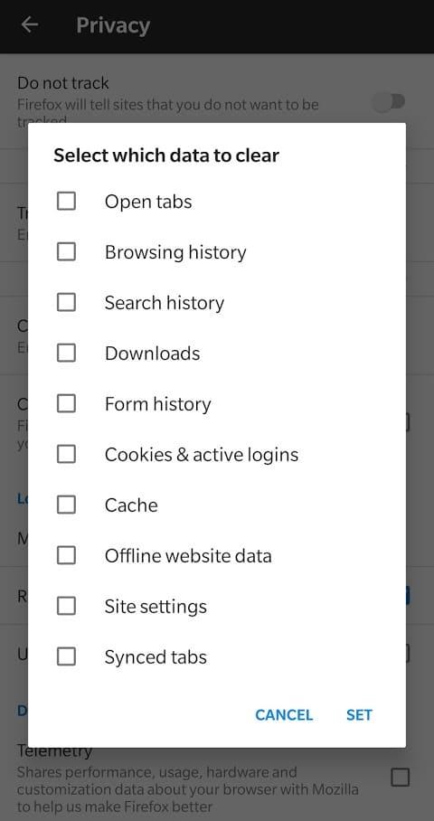 كيفية حذف سجل المتصفح على Android