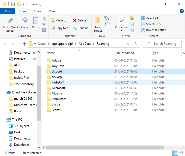 Comment désinstaller complètement Discord sur Windows 10