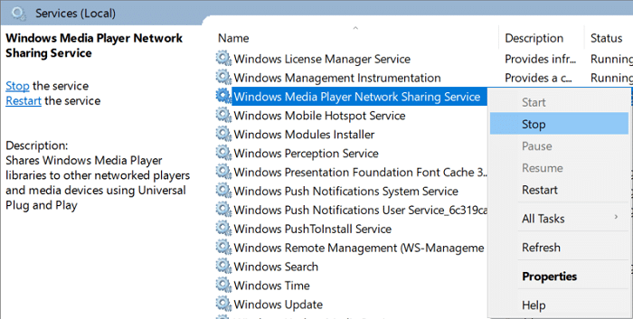 Perbaiki Kesalahan Gagal Eksekusi Server Windows Media Player