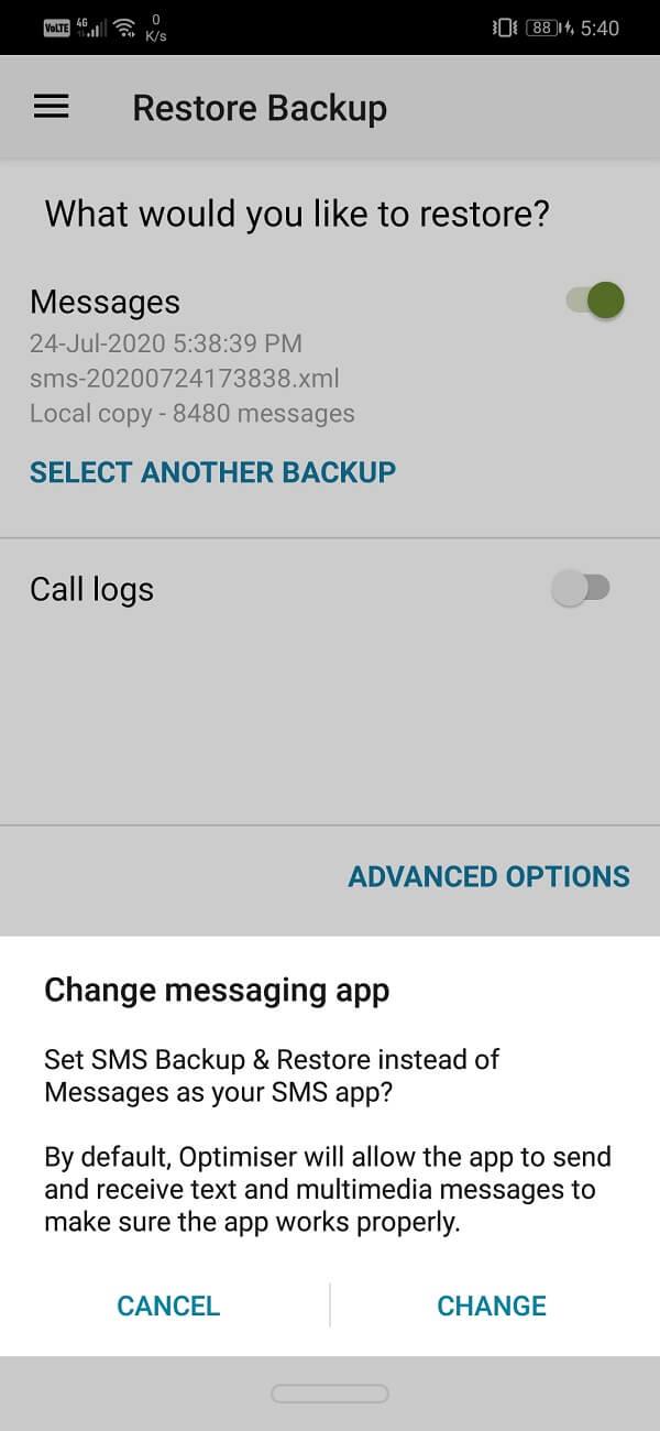 Come eseguire il backup e ripristinare i messaggi di testo su Android