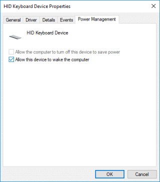 Izinkan atau Cegah Perangkat untuk Membangunkan Komputer di Windows 10