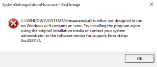 Perbaiki Kesalahan SystemSettingsAdminFlows pada Windows 10
