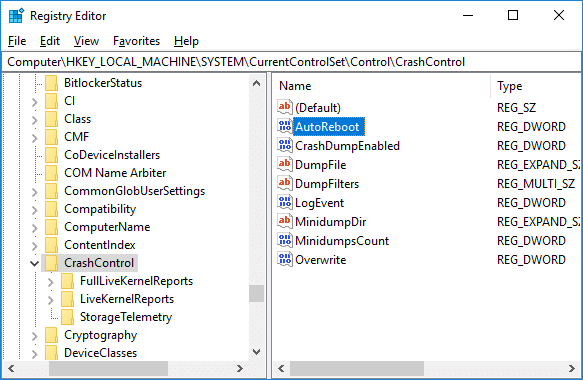 Dezactivați repornirea automată în cazul unei erori de sistem în Windows 10