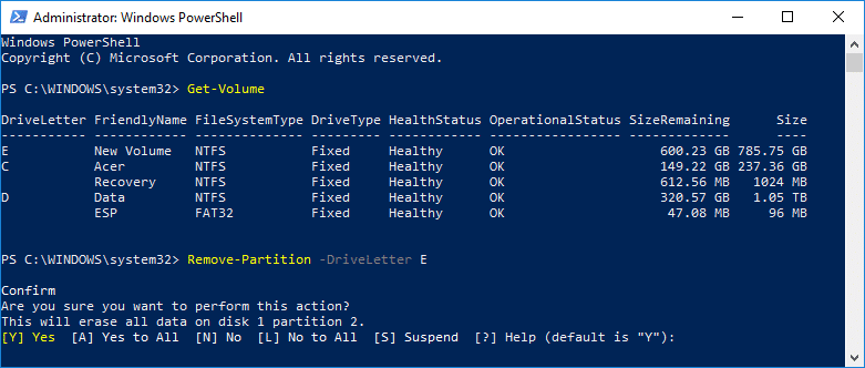 Comment supprimer un volume ou une partition de lecteur dans Windows 10