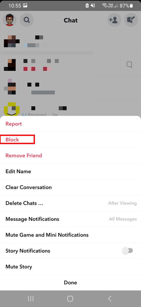 Comment supprimer des messages sur Snapchat