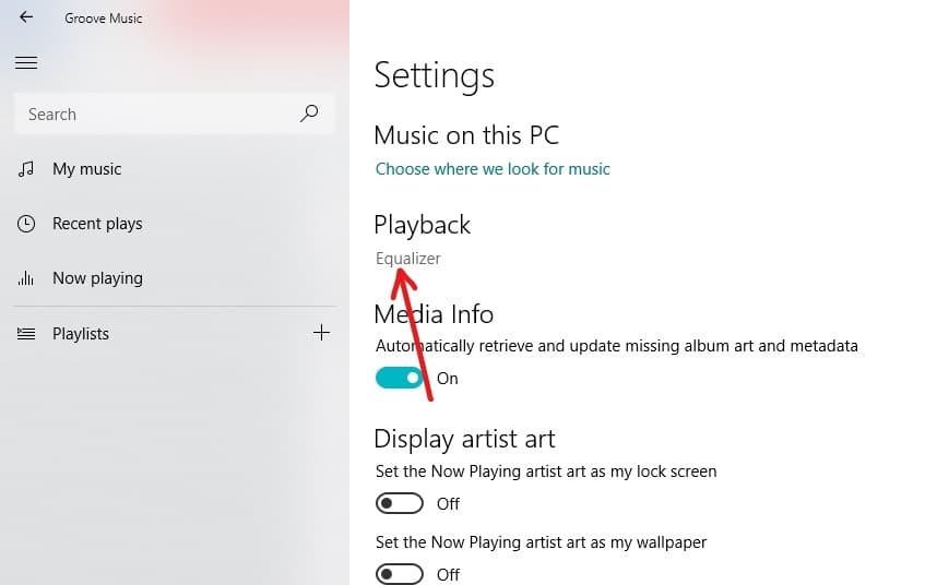 Comment utiliser l'égaliseur dans Groove Music sous Windows 10
