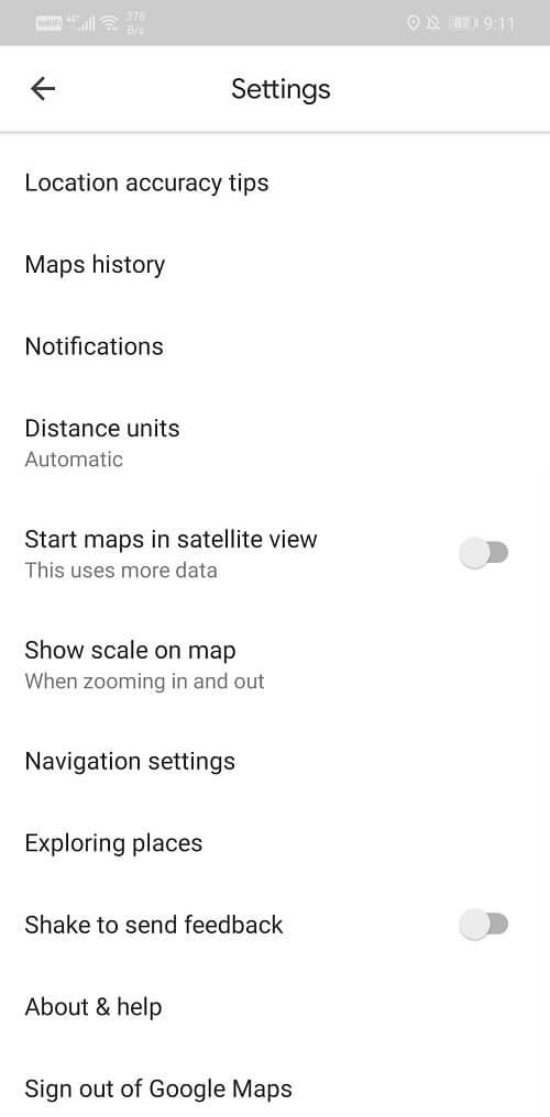 Android에서 Google 지도가 말을 하지 않는 문제 수정