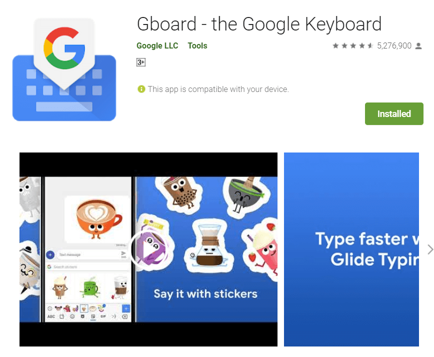 Android için En İyi 10 GIF Klavye Uygulaması