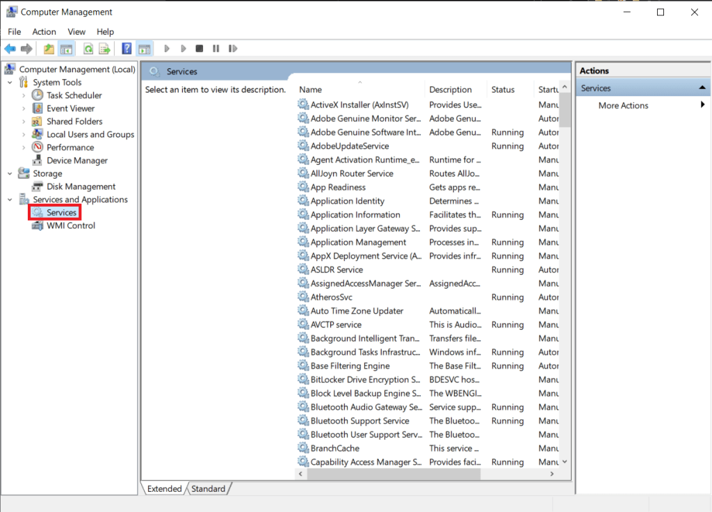 8 Möglichkeiten zum Öffnen des Windows-Dienste-Managers in Windows 10