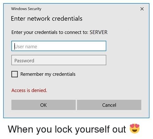 رفع خطای Enter Network Credentials در ویندوز 10