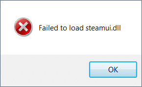 Perbaiki Kesalahan Steam Gagal memuat steamui.dll