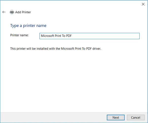 [ستجد حلا] Microsoft Print to PDF لا يعمل