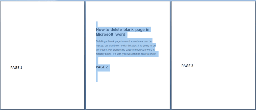 Cara menghapus halaman kosong di Microsoft word