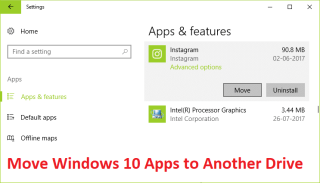 Cara Memindahkan Aplikasi Windows 10 ke Drive Lain