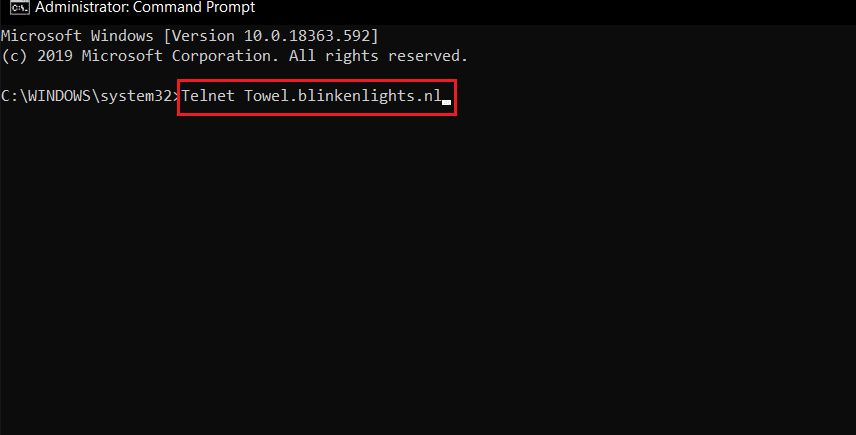 Telnet windows 10